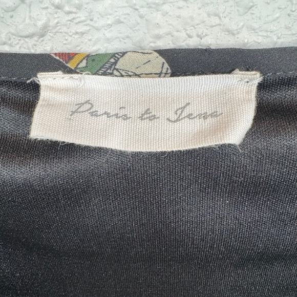 Black Cactus Sexy Flowy Peasant Mini Dress Bell Sleeve Sz Medium - Picture 4 of 12